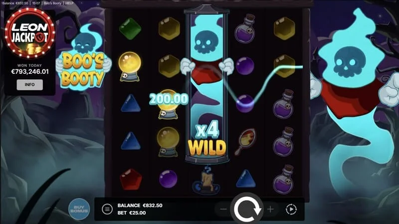Boo's Booty - Wild fantôme avec multiplicateur numérique sur les rouleaux